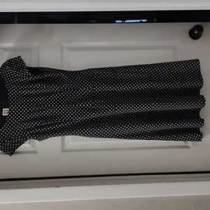 Anne Klein Black Polkadot Dress Size 2